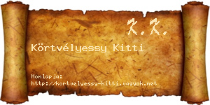 Körtvélyessy Kitti névjegykártya