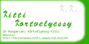 kitti kortvelyessy business card